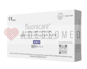 Fluorecare test  COMBO 4w1  RSV  / Grypa A/B  / COVID-19 (wymaz z nosa) 